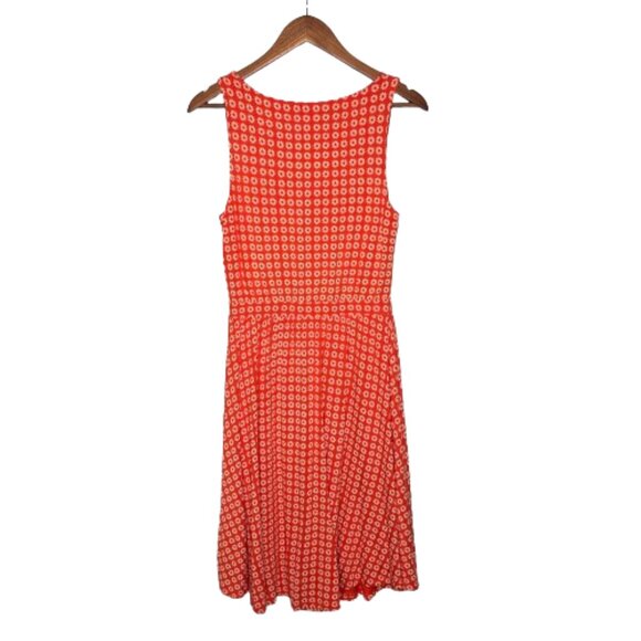 Anthropologie Maeve Womens Brianne Daisy Floral Dress Size S Tangerine Retro - Picture 8 of 11